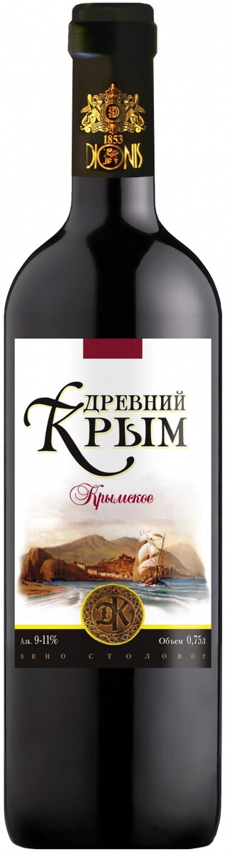 Вино "Древний Крым" Красное сухое