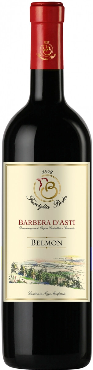 Вино Famiglia Berta, Barbera d'Asti "Belmon" DOCG