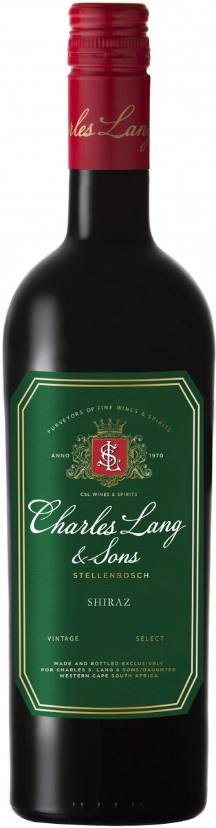 Вино Charles S. Lang & Sons, Shiraz, Western Cape WO