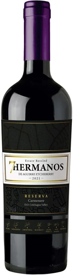 Вино "7 Hermanos" Carmenere Reserva