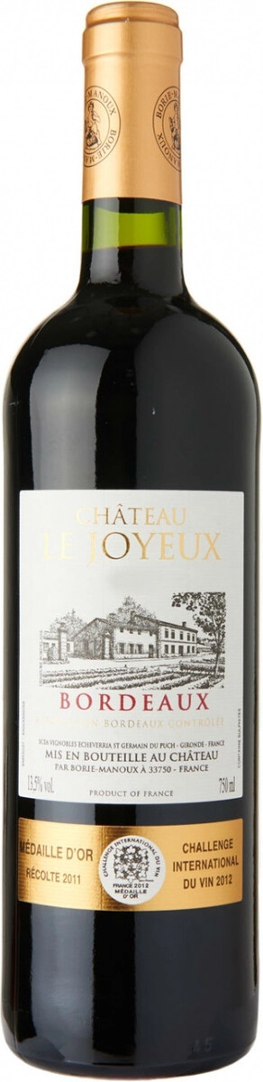 Вино Borie-Manoux, Chateau Le Joyeux, Bordeaux AOC