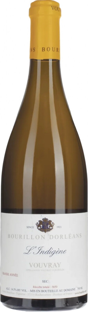 Вино Domaine Bourillon Dorleans, "L'Indigene", Vouvray AOP