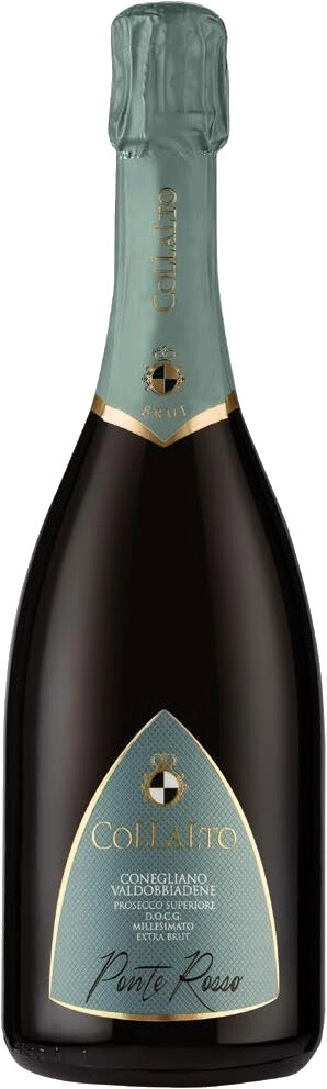 Игристое вино Collalto, "Ponte Rosso" Conegliano Valdobbiadene Prosecco Superiore DOCG Extra Brut Millesimato