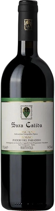 Вино Poderi del Paradiso, "Saxa Calida" Rosso, Toscana IGT