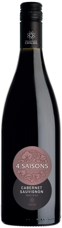 Вино Vignerons Catalans, "Quatre Saisons" Cabernet Sauvignon, Pays d'Oc IGP