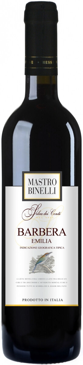Вино "Mastro Binelli" Barbera Dry, Emilia IGT