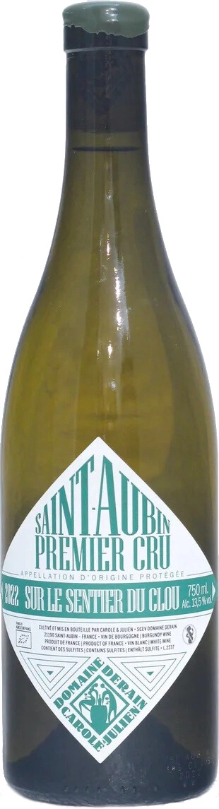 Вино Domaine Derain, Saint-Aubin 1er Cru "Sur le Sentier du Clou" AOC