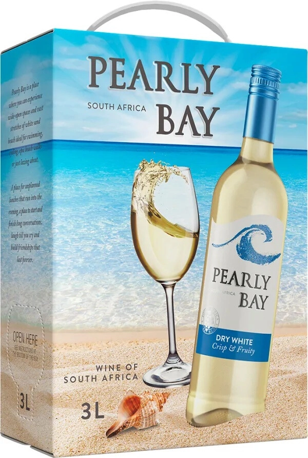 Вино KWV, "Pearly Bay" Dry White, bag-in-box