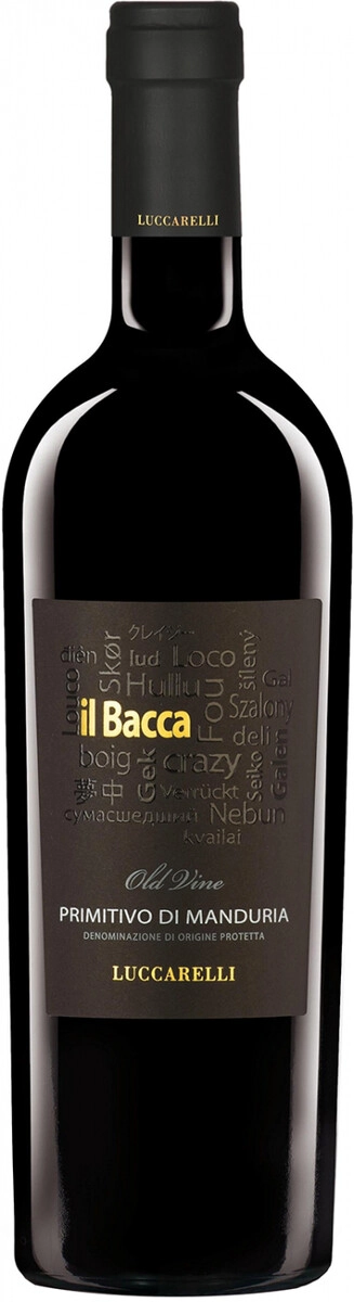 Вино Luccarelli, "Il Bacca" Primitivo di Manduria DOP
