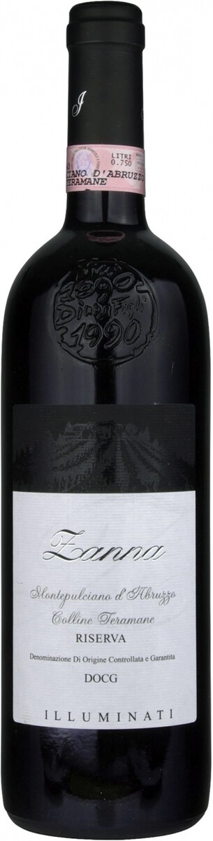 Вино Illuminati, Montepulciano d'Abruzzo Riserva Zanna, Colline Teramane DOCG