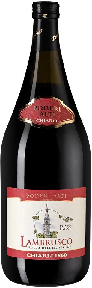 Игристое вино Lambrusco dell'Emilia Rosso Poderi Alti IGT