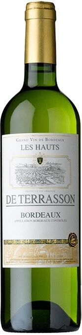 Вино "Les Hauts de Terrasson" Blanc Sec, Bordeaux AOC
