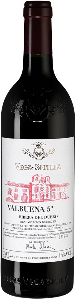 Вино Ribera del Duero DO "Valbuena 5"