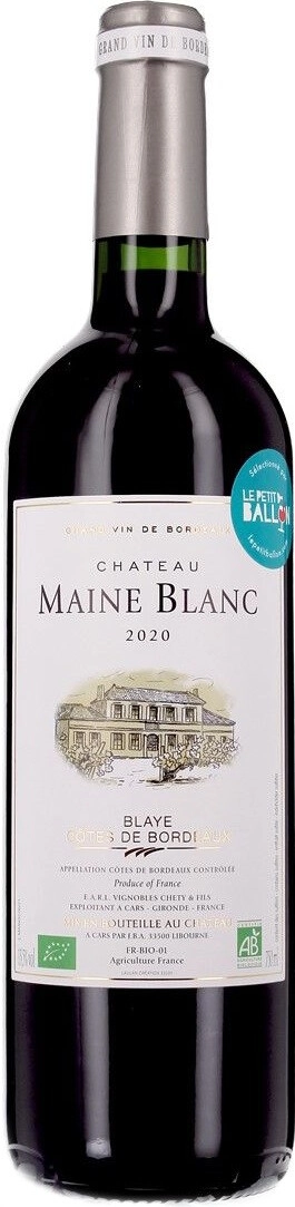 Вино Chateau Maine Blanc Bio Blaye, Сotes de Bordeaux AOC