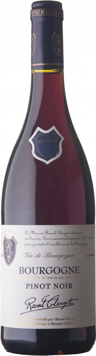 Вино Raoul Clerget, Bourgogne AOP Pinot Noir