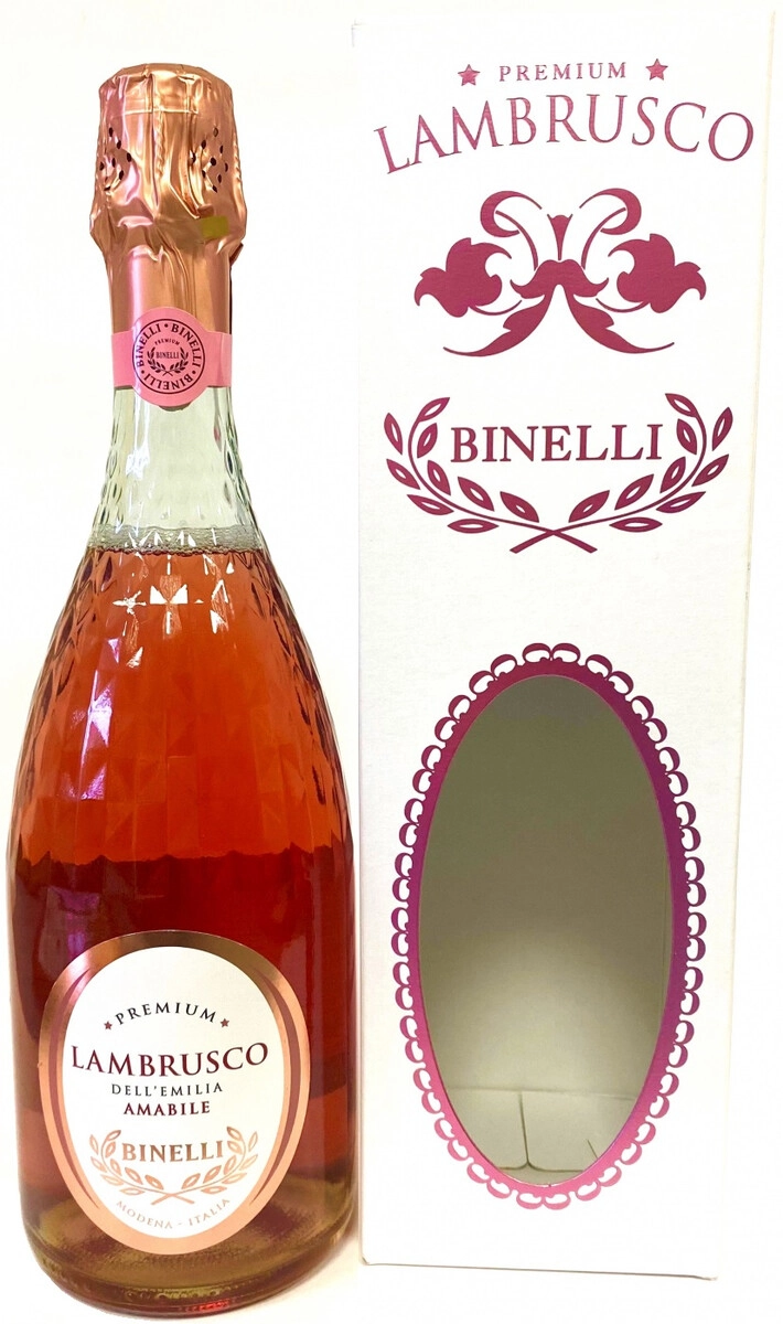Игристое вино "Binelli Premium" Lambrusco Rosato, Dell'Emilia IGT