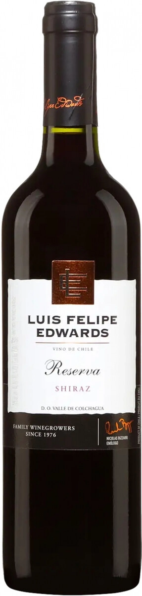 Вино Luis Felipe Edwards, "Reserva" Shiraz, Valle de Colchagua DO