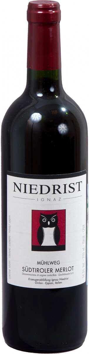 Вино Niedrist,  "Muhlweg" Merlot, Sudtiroler DOC
