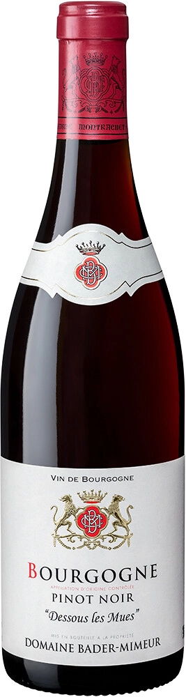 Вино Bader-Mimeur, "Dessous les Mues" Pinot Noir, Bourgogne AOC