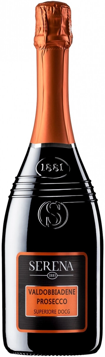 Игристое вино "Serena 1881" Valdobbiadene Prosecco Superiore DOCG Extra Dry