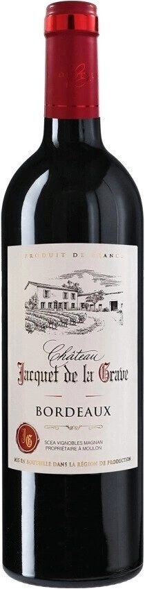 Вино Chateau Jacquet de la Grave, Bordeaux AOP