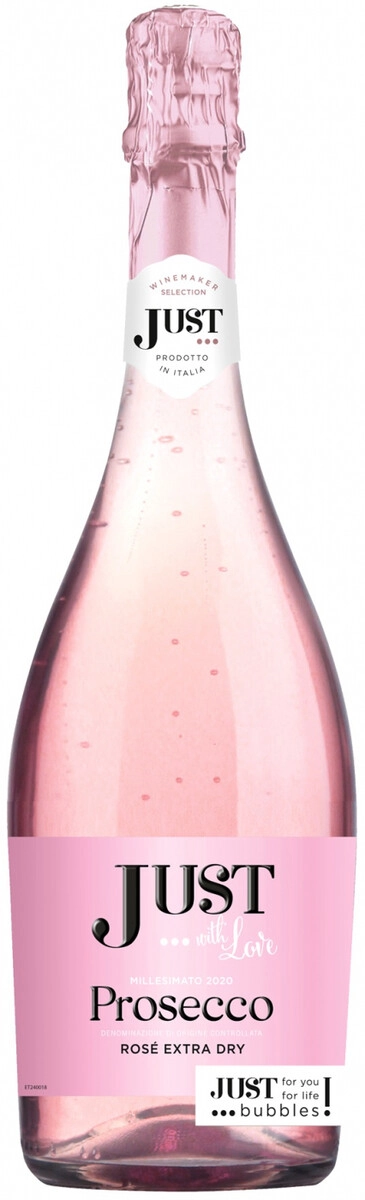 Игристое вино "Just" Prosecco Rose DOC Extra Dry