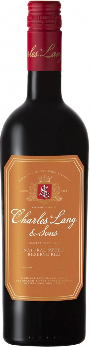 Вино Charles S. Lang & Sons, Natural Sweet Reserve Red, Western Cape WO