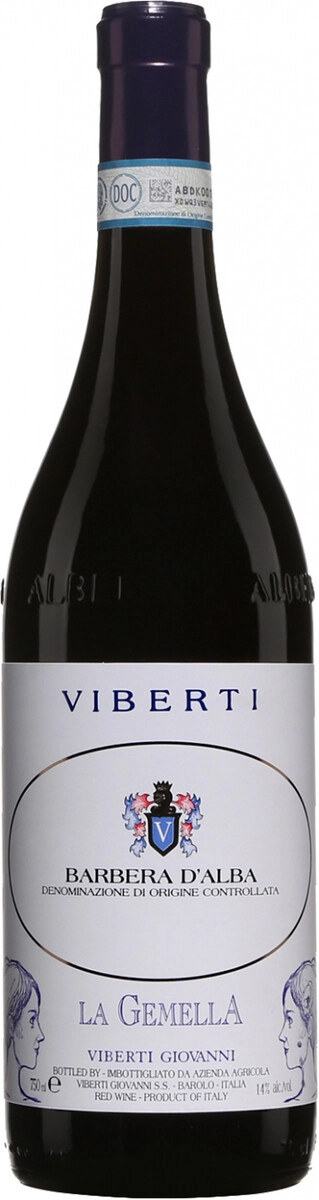 Вино Viberti, "La Gemella", Barbera d'Alba DOC