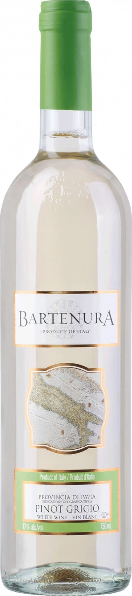 Вино Bartenura, Pinot Grigio, Provincia di Pavia IGT