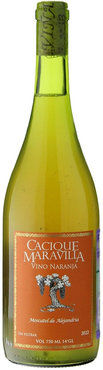 Вино Cacique Maravilla, Vino Naranja, Secano Interior de Yumbel DO