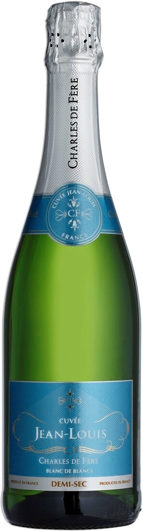 Игристое вино Charles de Fere, "Cuvee Jean-Louis" Blanc de Blancs Demi-Sec