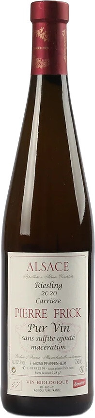 Вино Pierre Frick, Riesling "Carriere", Alsace AOC, (Pur Vin Sans Sulfite Ajoute)