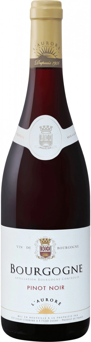 Вино Lugny L'Aurore, Bourgogne Pinot Noir AOC