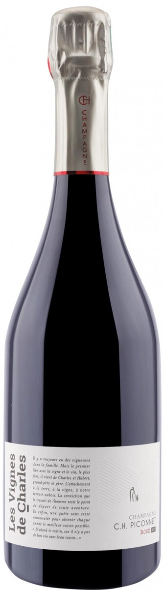 Шампанское C. H. Piconnet, "Les Vignes de Charles" Rose Brut Nature, Champagne AOC