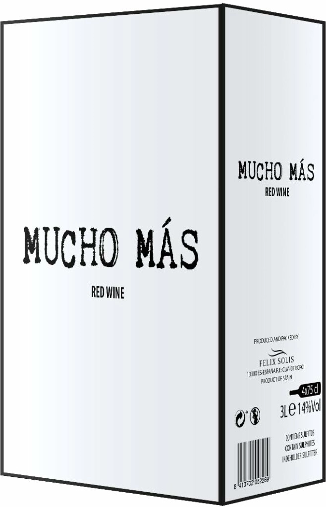 Вино "Mucho Mas" Tinto, bag-in-box