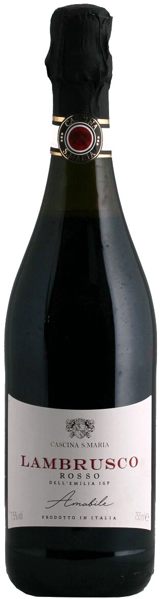 Игристое вино "Cascina S. Maria" Rosso Amabile, Lambrusco dell'Emilia IGT