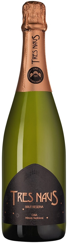 Игристое вино Domenio Wines, "Tres Naus" Brut Reserva, Cava DO