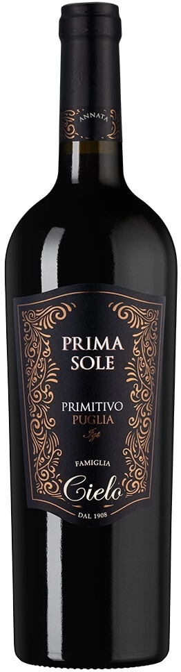 Вино Cielo e Terra, "Primasole" Primitivo, Puglia IGT
