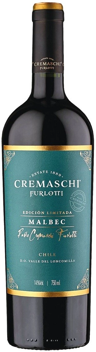Вино Cremaschi Furlotti, Malbec Edicion Limitada, Valley del Loncomilla DO