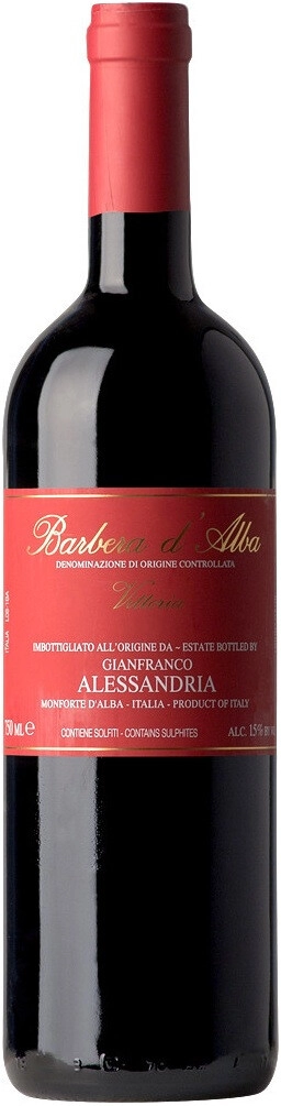 Вино Alessandria Gianfranco, "Vittoria", Barbera d'Alba DOC