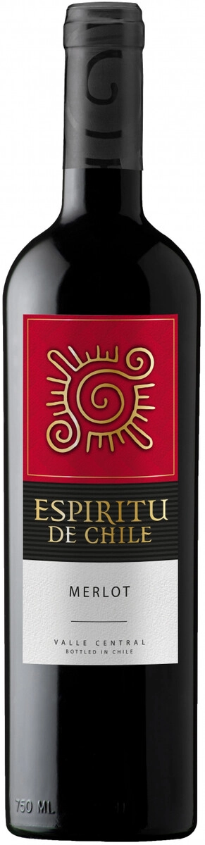 Вино "Espiritu de Chile" Merlot Semi-Dry, Valle Central DO