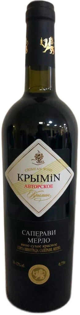 Вино "КРЫМiN" Саперави Мерло