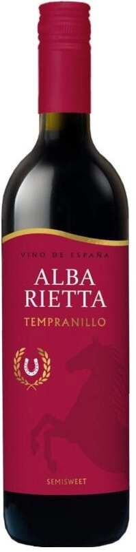 Вино "Alba Rietta" Tempranillo Semisweet, Valencia