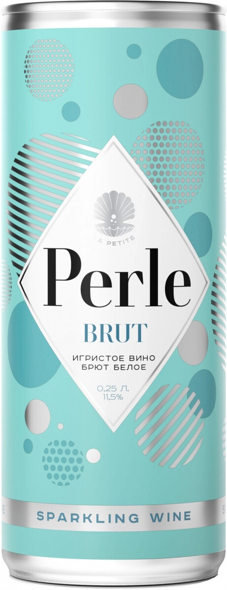 Игристое вино "La Petite Perle" Brut, in can