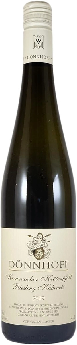 Вино Donnhoff, Riesling Kabinett "Kreuznacher Krotenpfuhl"