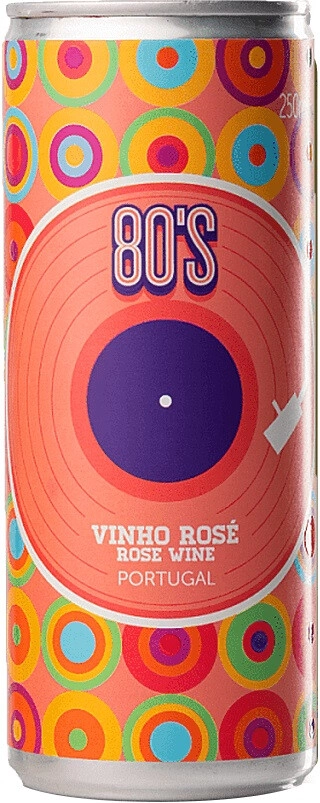 Вино "80's" Rose, Vinho Verde DOC, in can