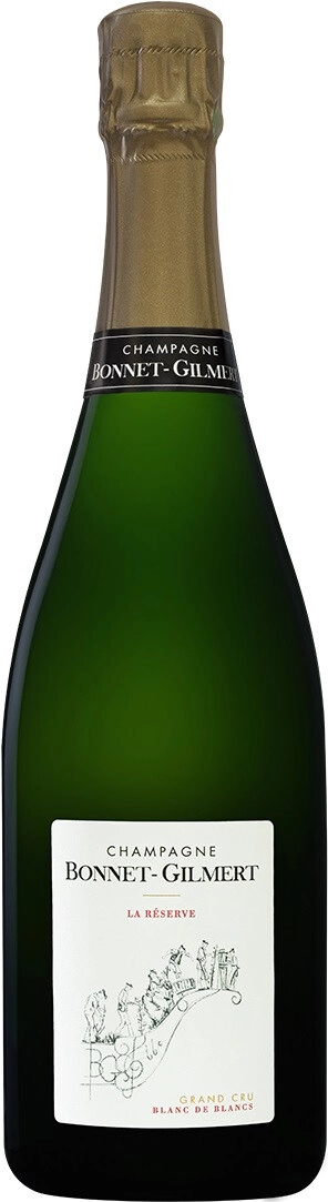 Шампанское Bonnet-Gilmert, "La Reserve" Grand Cru Blanc de Blancs, Champagne AOC