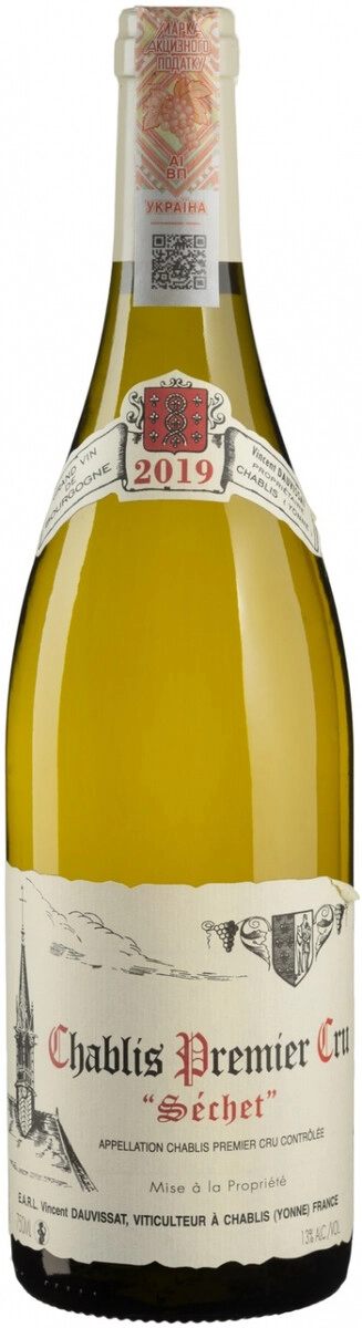 Вино Domaine Rene & Vincent Dauvissat, Chablis Premier Cru "Sechet" AOC