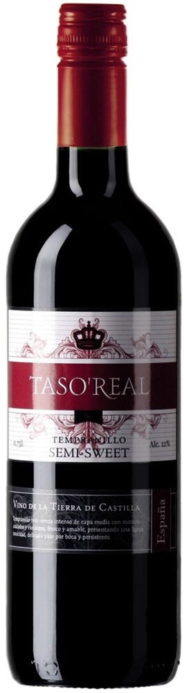 Вино "Taso Real" Tempranillo Semi-Sweet VdT
