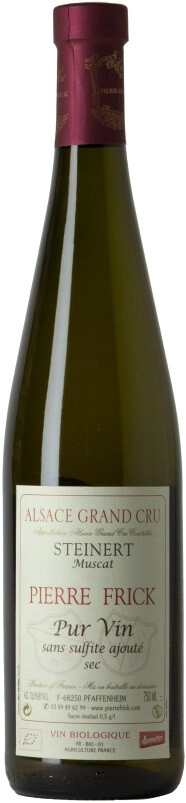 Вино Pierre Frick, Muscat Alsace Grand Cru "Steinert" AOC, (Pur Vin Sans Sulfite Ajoute)